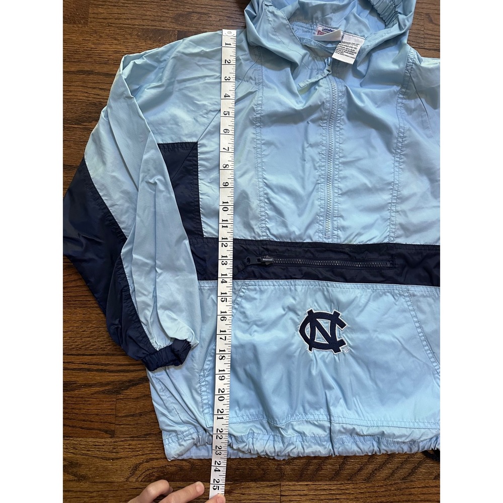 Vintage UNC Tar Heels Unisex Kids Pullover Hooded Windbreaker Size 10/12 Medium - Picture 5 of 6